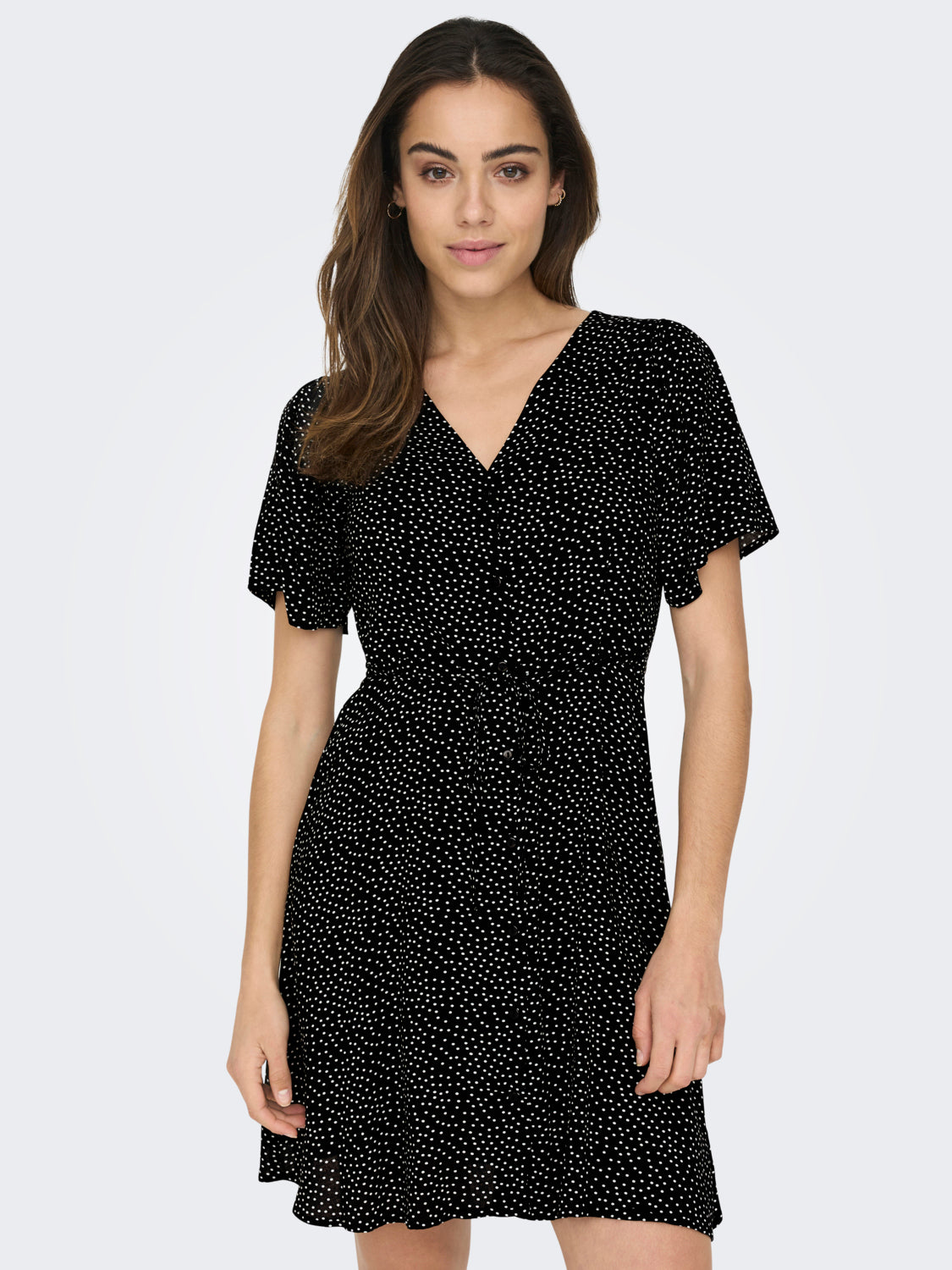 ONLEVIDA S/S Short Dress - Sort